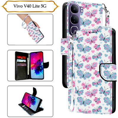 PARGO Flip Cover for Vivo V40 Lite 5G(White, Pack of: 1)