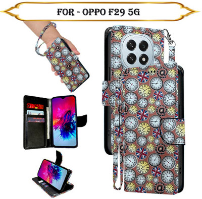 Cutemart Flip Cover for OPPO F29 5G(Multicolor, Pack of: 1)