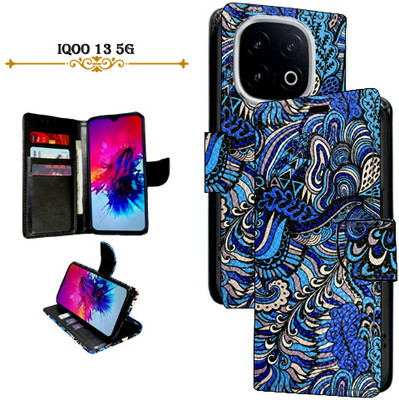 Mxkart Flip Cover for iQOO 13 5G(Blue, Pack of: 1)