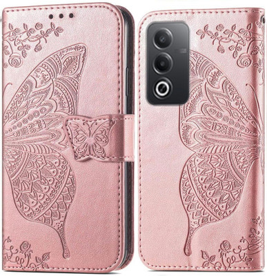 Clickcase Flip Cover for OPPO A3 Pro 5G(Pink, Dual Protection)