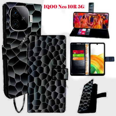 Mxkart Flip Cover for IQOO Neo 10R 5G(Black, Pack of: 1)