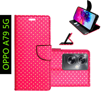Toklot Flip Cover for OPPO A79 5G(Pink, Pack of: 1)
