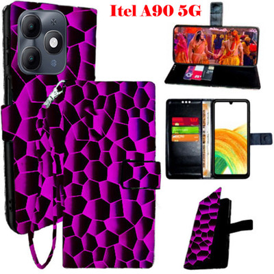 Toklot Flip Cover for Itel A90 5G(Black, Pack of: 1)