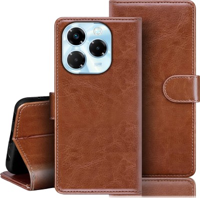 Roxel Flip Cover for Infinix Note 40X 5G(Brown, Dual Protection, Pack of: 1)