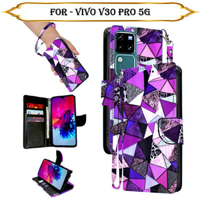 Cutemart Flip Cover for Vivo V30 Pro 5G(Multicolor, Pack of: 1)