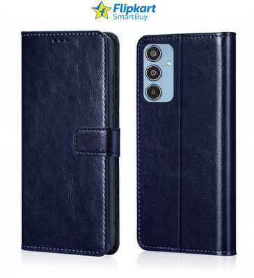 Flipkart SmartBuy Flip Cover for Samsung Galaxy M35 5G(Blue, Grip Case, Pack of: 1)