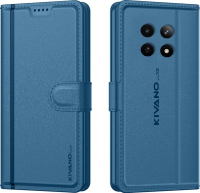 KIVANO LUXE Flip Cover for realme P1 5G / realme 12+ 5G / realme Narzo 70 Pro 5G(Blue, Card Holder, Pack of: 1)