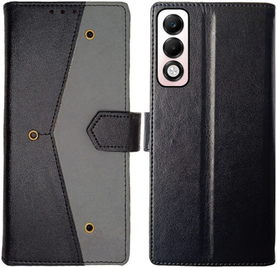 Manobal Flip Cover for OPPO K13x 5G(Black, Camera Bump Protector, Pack of: 1)