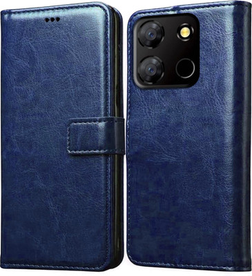 Casotec Flip Cover for Itel A60 4G(Blue, Pack of: 1)