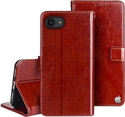 COST TO COST Flip Cover for Apple iPhone 7, Apple iPhone 8, Apple iPhone SE 2021, Apple IPhone 8g(Brown, Camera Bump Protector, Pack of: 1)