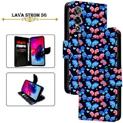 PARGO Flip Cover for Lava Strom 5G(Black, Pack of: 1)