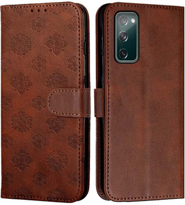 Ascensify Flip Cover for Samsung S20 FE 5G(Brown, Cases with Holder, Pack of: 1)