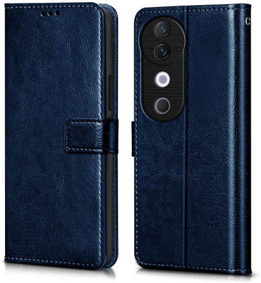 WOW Imagine Flip Cover for Vivo V40 | V40 Pro 5G | T3 Ultra 5G Card Pockets Wallet & Stand(Blue, Magnetic Case, Pack of: 1)