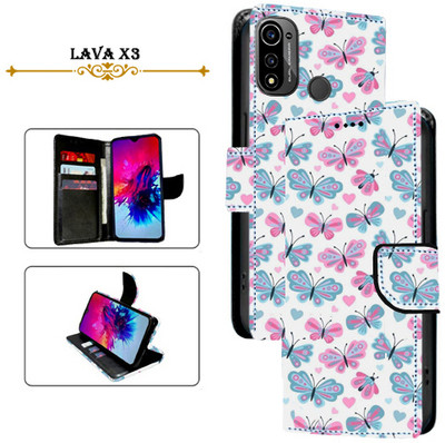 Cutemart Flip Cover for Lava X3(White, Pack of: 1)