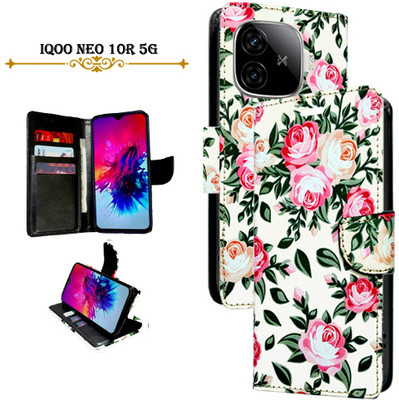 Cutemart Flip Cover for iQOO Neo 10R 5G(White, Pack of: 1)