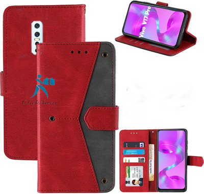 Urban Tech Flip Cover for Vivo V17 Pro(Red, Grip Case, Pack of: 1)