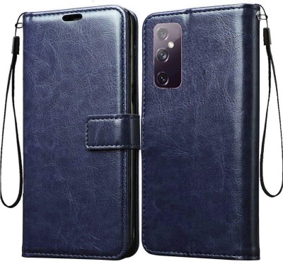 SUCH Flip Cover for Samsung Galaxy M52 5G leather flip (Blue, Shock Proof, Pack of: 1)(Blue, Cases with Holder)
