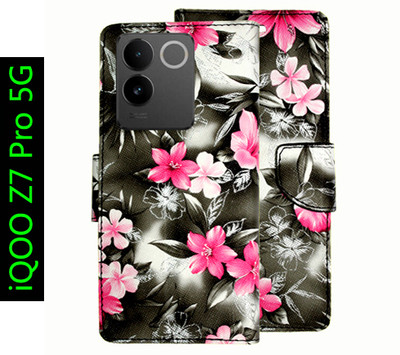 Toklot Flip Cover for iQOO Z7 Pro 5G(Black, Pack of: 1)