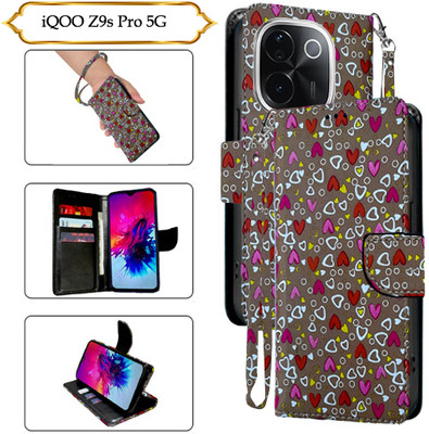 Asmart Flip Cover for iQOO Z9s Pro 5G(Brown, Pack of: 1)