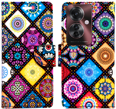 Toklot Flip Cover for Oppo F25 Pro 5G(Purple, Pack of: 1)
