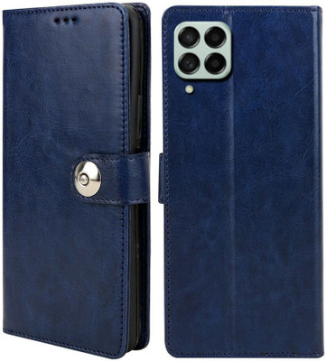 Winkel Flip Cover for Samsung Galaxy M53 5G(Blue, Cases with Holder, Pack of: 1)