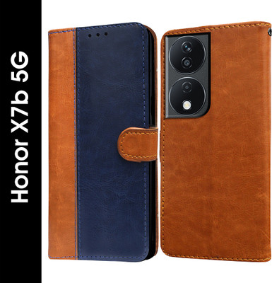 Casotec Flip Cover for Honor X7b 5G(Blue, Pack of: 1)