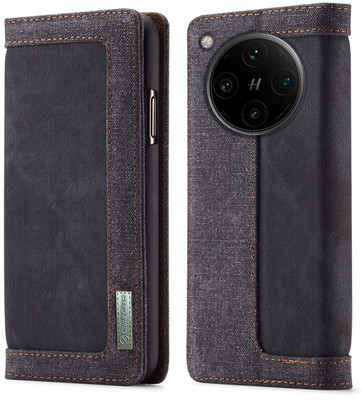 Perkie Flip Cover for OPPO Find X8 Pro 5G(Black, Dual Protection)