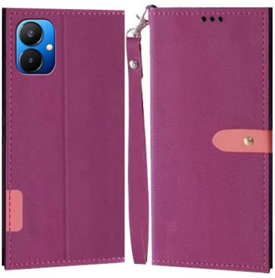 YAYAVAR Flip Cover for Tecno POVA 4(Pink, Grip Case, Pack of: 1)