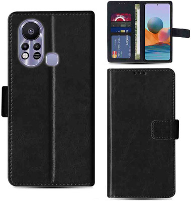 Kalua Mall Flip Cover for Infinix Hot 11s pouch cover | Infinix X6812 pouch cover | Black(Black, Magnetic Case, Pack of: 1)