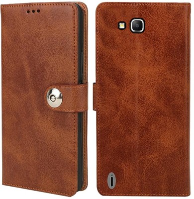 Gaffar Wale Flip Cover for Samsung Galaxy Grand Prime(Brown, Dual Protection, Pack of: 1)