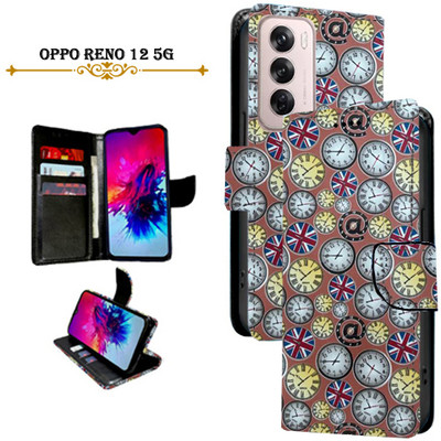 Asmart Flip Cover for OPPO Reno 12 5G(Multicolor, Pack of: 1)