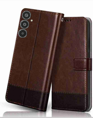 Winkel Flip Cover for Samsung Galaxy M35 5G(Brown, Cases with Holder, Pack of: 1)