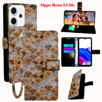 Toklot Flip Cover for Oppo Reno 14 5G(Yellow, Pack of: 1)