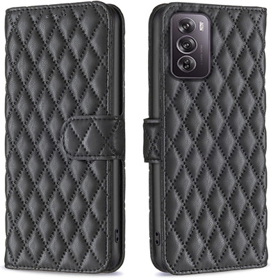 Perkie Flip Cover for OPPO Reno 12 Pro 5G(Black, Dual Protection)