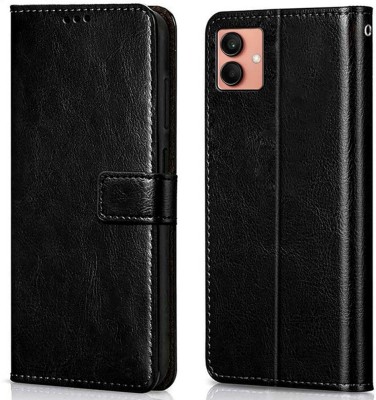WOW Imagine Flip Cover for Samsung Galaxy A04 (Flexible | Leather Finish | Card Pockets Wallet & Stand |(Black, Magnetic Case, Pack of: 1)