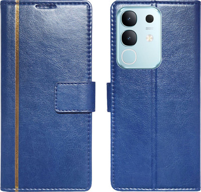 Dhar Flips Flip Cover for Vivo T4X 5G/Vivo Y31 Pro(Blue, Magnetic Case, Pack of: 1)