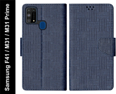 SBMS Flip Cover for Samsung Galaxy M31 / Samsung M31 Prime / Samsung F41 Back Cover Case(Blue, Shock Proof, Pack of: 1)