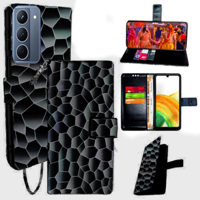 SHANNO Flip Cover for realme P3x 5G(Black, Pack of: 1)
