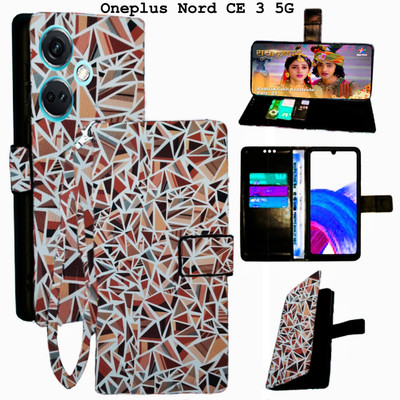 Mxkart Flip Cover for OnePlus Nord CE 3 5G(Brown, Pack of: 1)