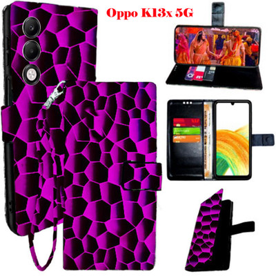 Shanno Enterprises Flip Cover for OPPO K13x 5G(Black, Pack of: 1)