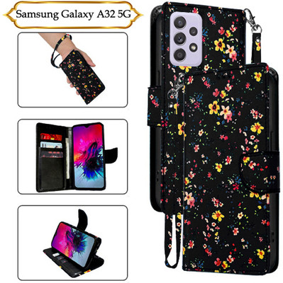 SALGO Flip Cover for Samsung Galaxy A32 5G(Black, Pack of: 1)