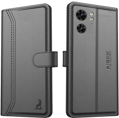 AIBEX Flip Cover for Redmi Note 11 Pro / Redmi Note 11 Pro Plus 5G|Premium Leather Finish | Magnetic Closure(Brown, Magnetic Case, Pack of: 1)