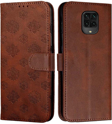Innovex Flip Cover for Poco M2 Pro(Brown, Dual Protection, Pack of: 1)