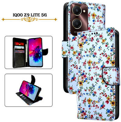 Asmart Flip Cover for IQOO Z9 Lite 5G(White, Pack of: 1)