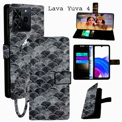 Shanno Enterprises Flip Cover for Lava Yuva 4(Black, Pack of: 1)