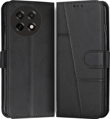 Soul Flip Cover for OnePlus 13R 5G, Card Pockets Wallet & Stand, Wallet Style Flip Back Case Cover(Black, Magnetic Case, Pack of: 1)