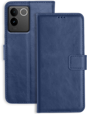 UBROS NETWORK Flip Cover for iQOO Z7 Pro 5G(Blue, Dual Protection, Pack of: 1)