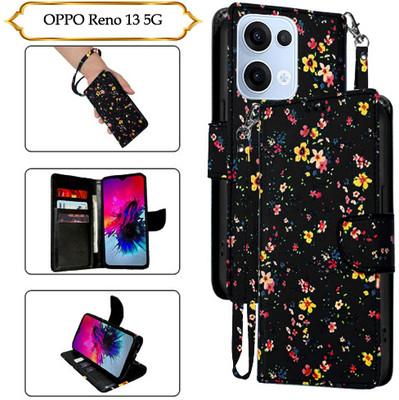 PARGO Flip Cover for OPPO Reno 13 5G(Black, Pack of: 1)