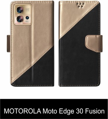 SScase Flip Cover for MOTOROLA Moto Edge 30 Fusion Multicolor(Black, Shock Proof, Pack of: 1)