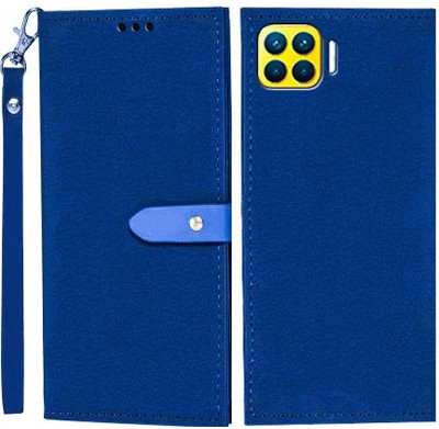 Wynhard Flip Cover for OPPO F17 Pro, OPPO F17 Pro Diwali Edition(Blue, Grip Case, Pack of: 1)